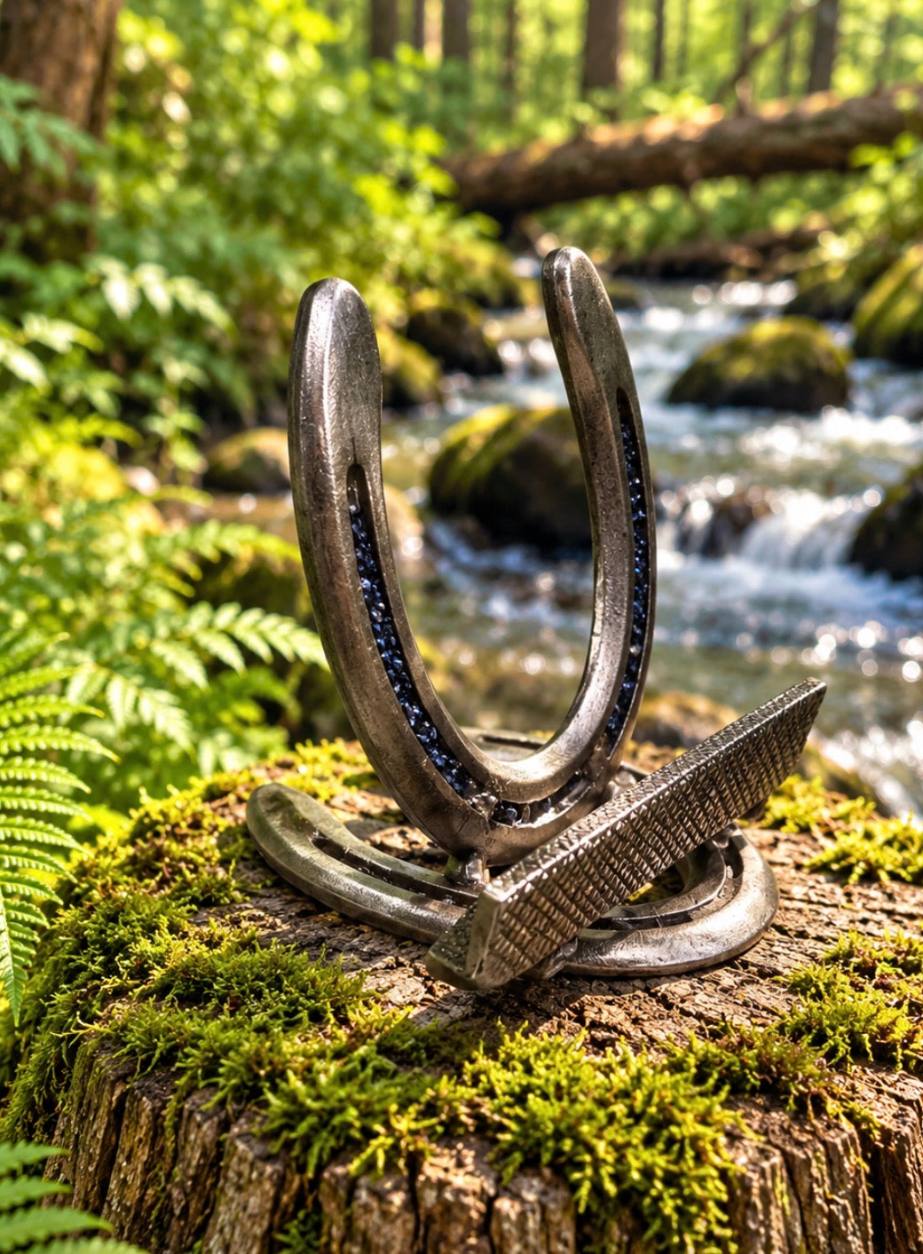 Horseshoe Cookbook Holder